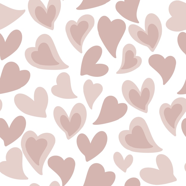 Premium Vector  Heart shaped february month of love digital paper  collection