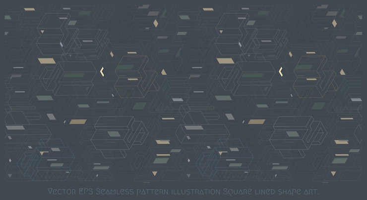 Vector vector  seamless pattern illustration geometry lined shape design