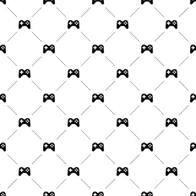 Vector seamless pattern, joystick, Editable can be used for web page backgrounds, pattern fills