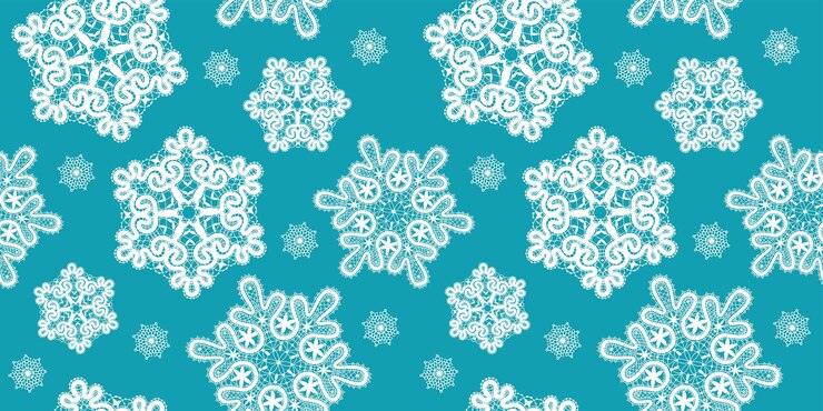 Vector vector seamless pattern of lace snowflakes