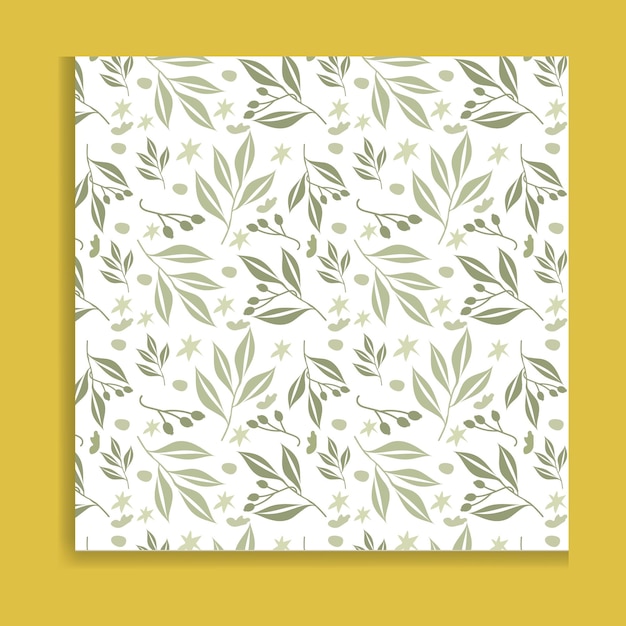 Векторный бесшовный рисунок листьев Фон для текстильных или книжных обложек, производящих обои