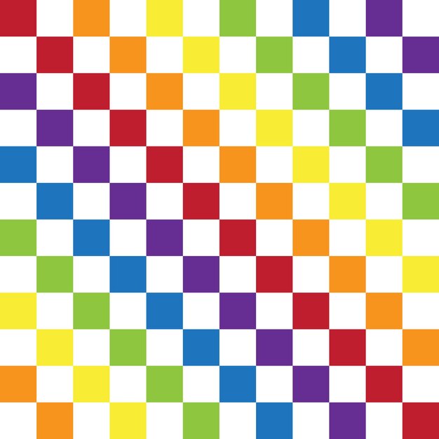 LGBTのチェス盤のベクトルのシームレスなパターン