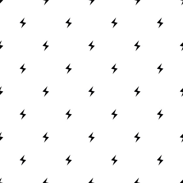 Vector seamless pattern, lightning, Editable can be used for web page backgrounds, pattern fills