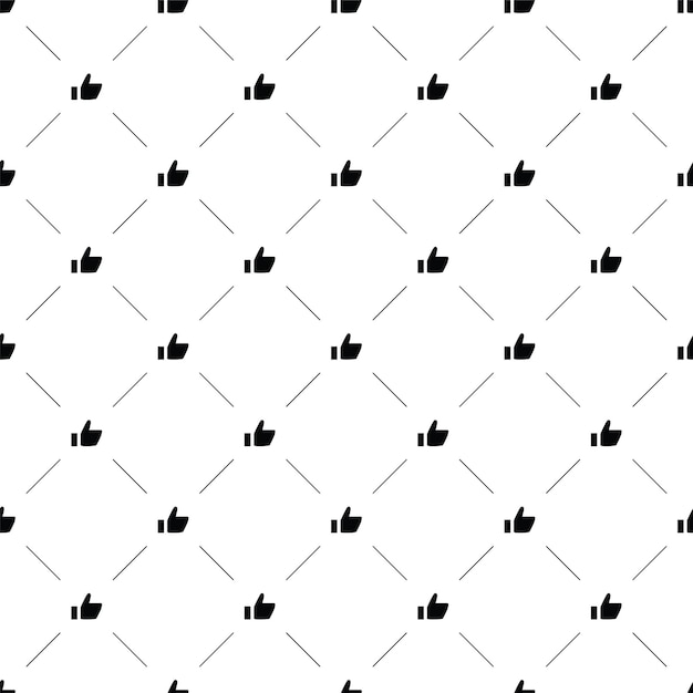 Vector seamless pattern, like, Editable can be used for web page backgrounds, pattern fills