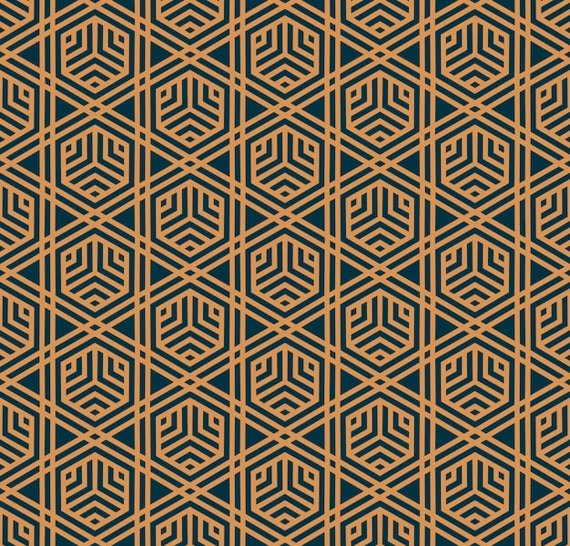 Vector seamless pattern Modern stylish abstract texture Repeating geometric tiles from striped elements