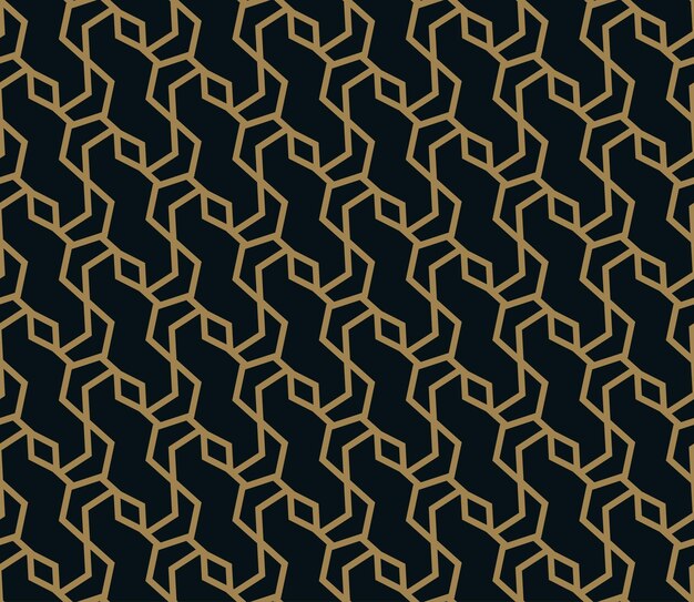 Vector seamless pattern Modern stylish abstract texture Repeating geometric tiles from striped elements