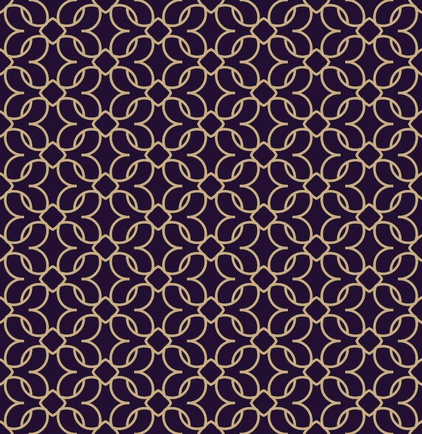 Vector seamless pattern modern stylish texture geometric linear ornament