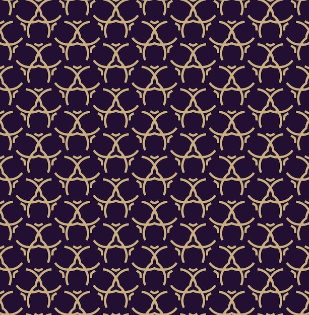 Vector seamless pattern Modern stylish texture Geometric linear ornament