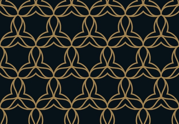 Vector seamless pattern Modern stylish texture Geometric linear ornament