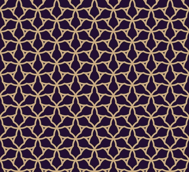 Vector seamless pattern Modern stylish texture Geometric linear ornament