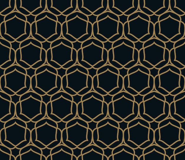 Vector seamless pattern Modern stylish texture Geometric striped ornament