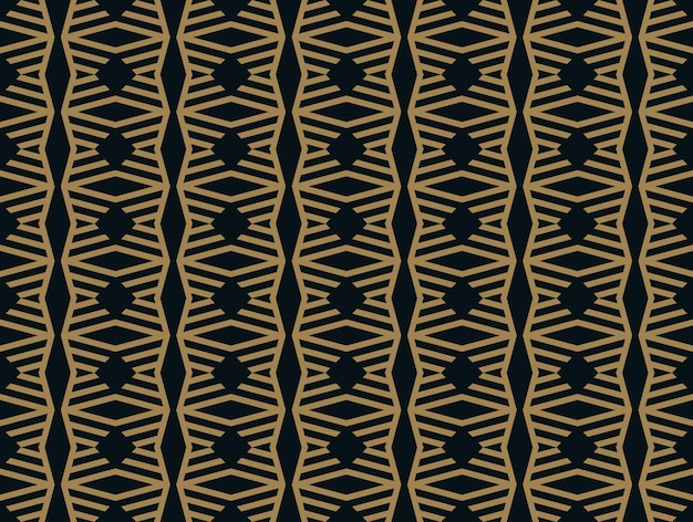 Vector seamless pattern modern stylish texture repeating geometric tiles from striped elements