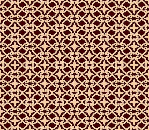 Vector seamless pattern Modern stylish texture Repeating linear ornament