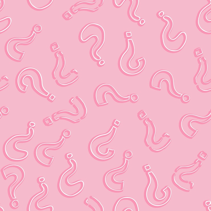 Vector vector seamless pattern of question marks quiz background