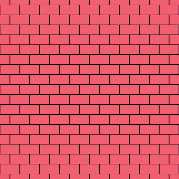 Vector seamless pattern of red brick wall for websites textile wrappers wallpapers