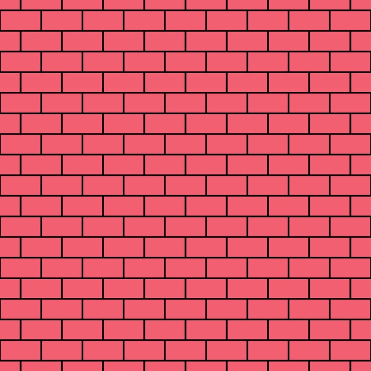 Vector vector seamless pattern of red brick wall for websites textile wrappers wallpapers