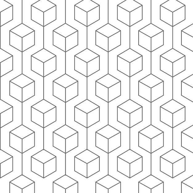 Vector seamless pattern repeating geometric hexagons background