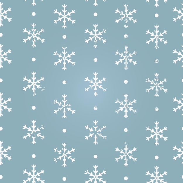 Vector vector seamless pattern of snowflakes