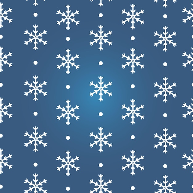 Vector vector seamless pattern of snowflakes