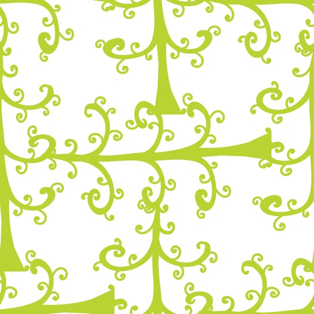 Vector seamless pattern of stylized Christmas trees