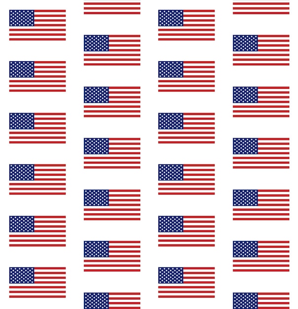 Vector vector seamless pattern of usa flag