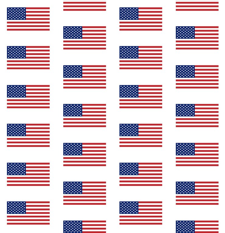 Vector vector seamless pattern of usa flag