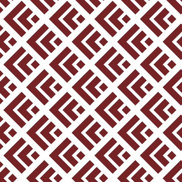 Бесшовный узор вектор с геометрическим орнаментом красный узор из полос