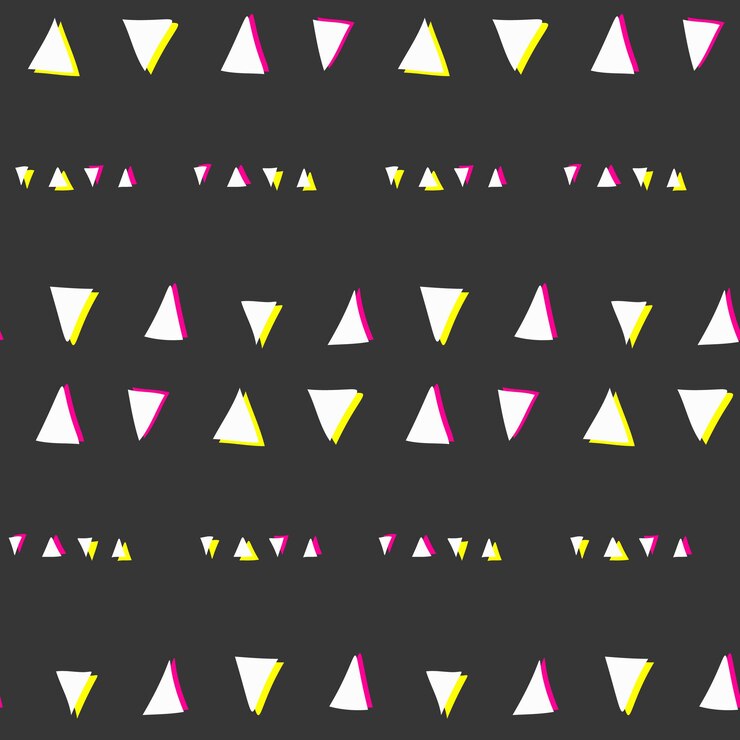 Vector vector seamless pattern with glitch triangles