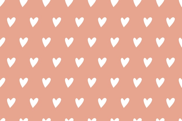 Vector vector seamless pattern with hearts