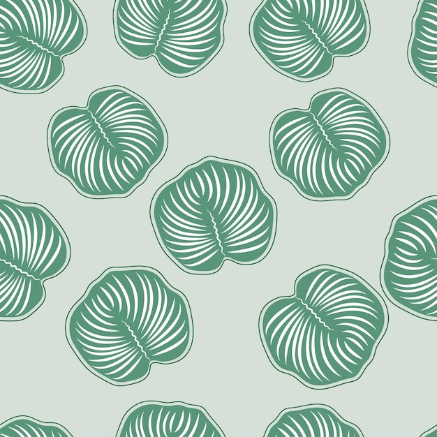 Vector seamless pattern with leaves Abstract background wallpaper wrapping