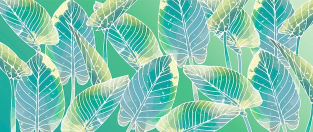 Vector seamless pattern with watercolor palm leaves on a white background Pattern for textiles wrapping paper wallpapers covers decor