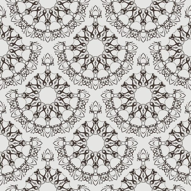 Vector seamless retro pattern background