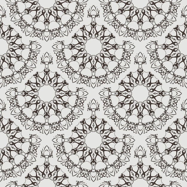 Vector seamless retro pattern background