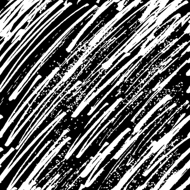 Vector seamless scribble pattern made of chaotic lines black and white colors surface design