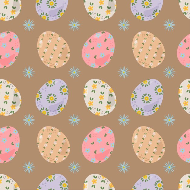 Vector vector seamless simple pattern ornamental eggs easter eggs print seamless repeated surface pattern
