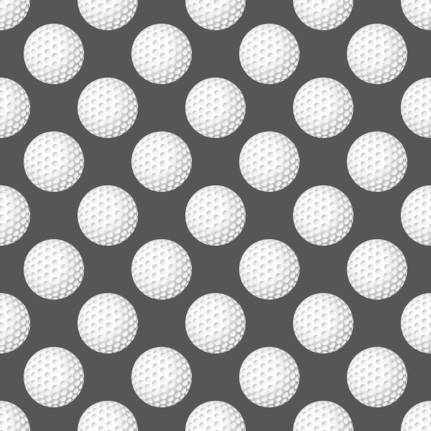 Vector seamless texture with balls on a grey background