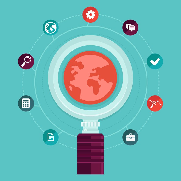 Vector vector seo concept