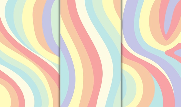Vector set abstracte kleurrijke vloeistof achtergrond
