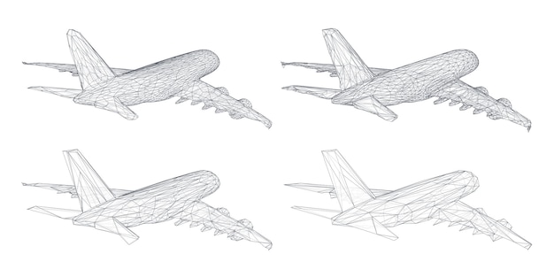 三角形のセグメントから航空機のベクトルを設定