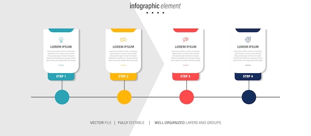 Vector set of business infograph vectors