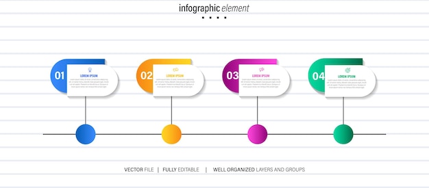 Vector set of business infograph vectors