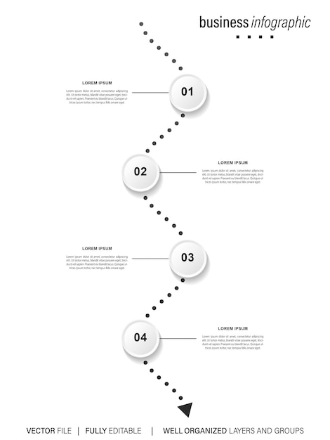 Vector set of business infograph vectors