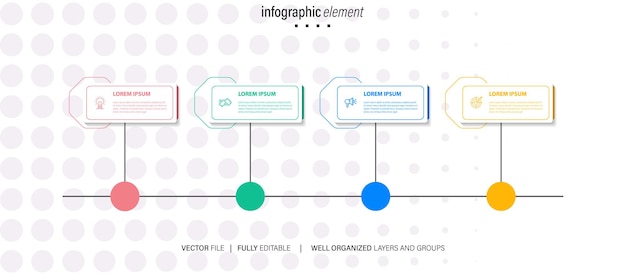 Vector set of business infograph vectors