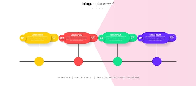 Vector set of business infograph vectors