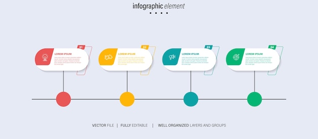 Vector set of business infograph vectors