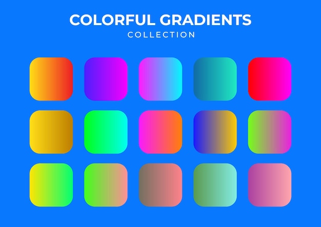 Vector set collection soft pastel gradients palettes combinations premium vector best collection