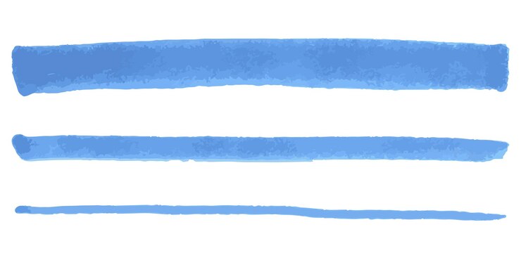 Vector vector set of colorful brush strokes hand painted watercolor acrylic marker dab