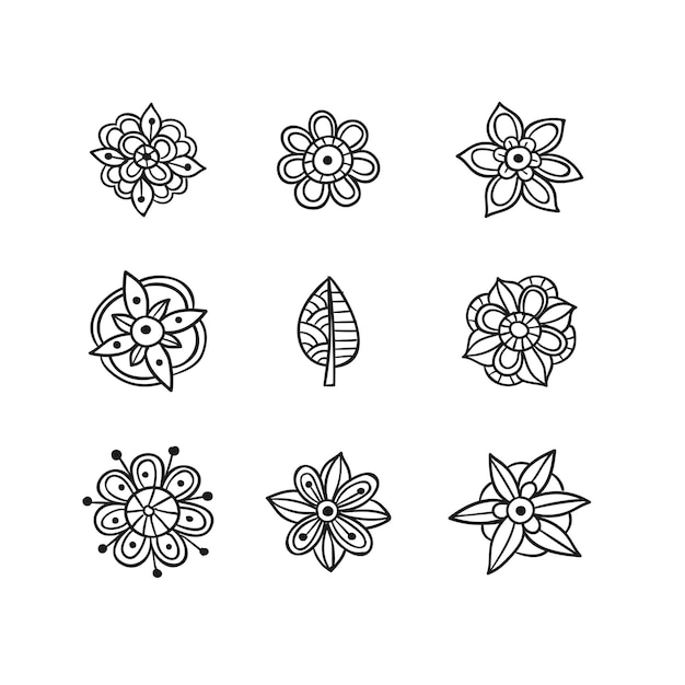 vector set of colorful floral mandalas decorative luxury mandala design elegant colorful mandala