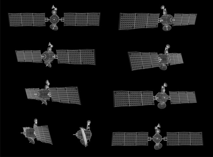 Vector vector set communications satellite of nearearth orbit space technology of the future