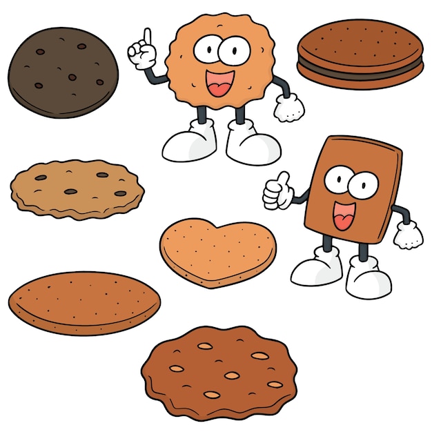 Vector set of cookies and biscuits